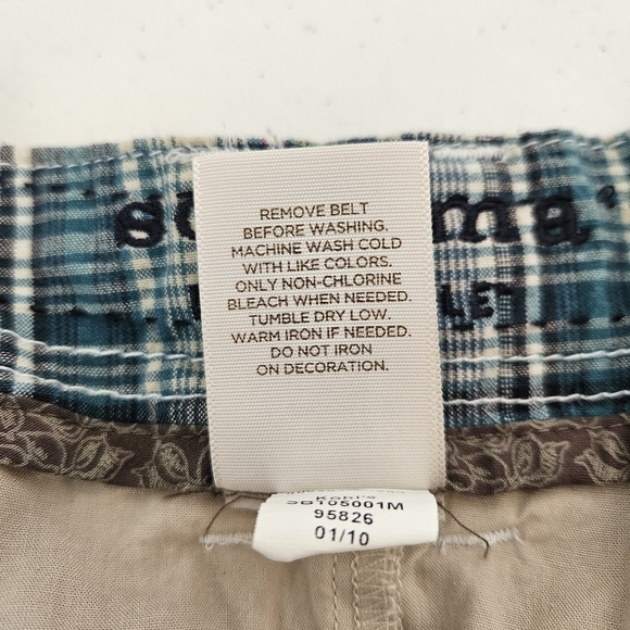 Sonoma Patchwork Plaid Madra's Skort with Belt 4 - Picture 6 of 10